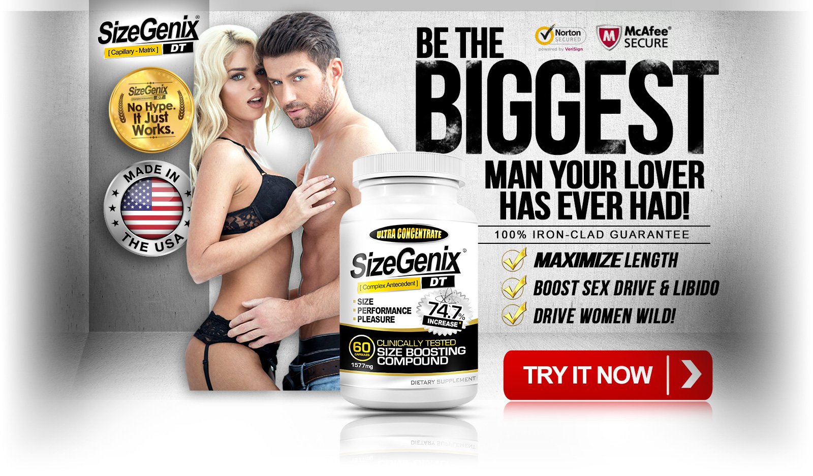 SizeGenix - Be The Biggest Man Your Lover Has Ever Had!